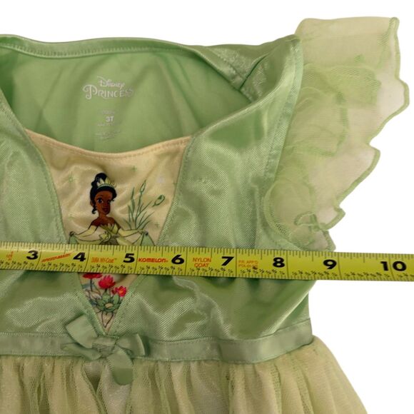 Disney Princess Dress Girl's 3T Green Short Sleeve Tiana - Picture 9 of 9
